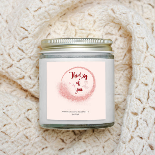 Thinking of You Clear Jar 4oz Candle