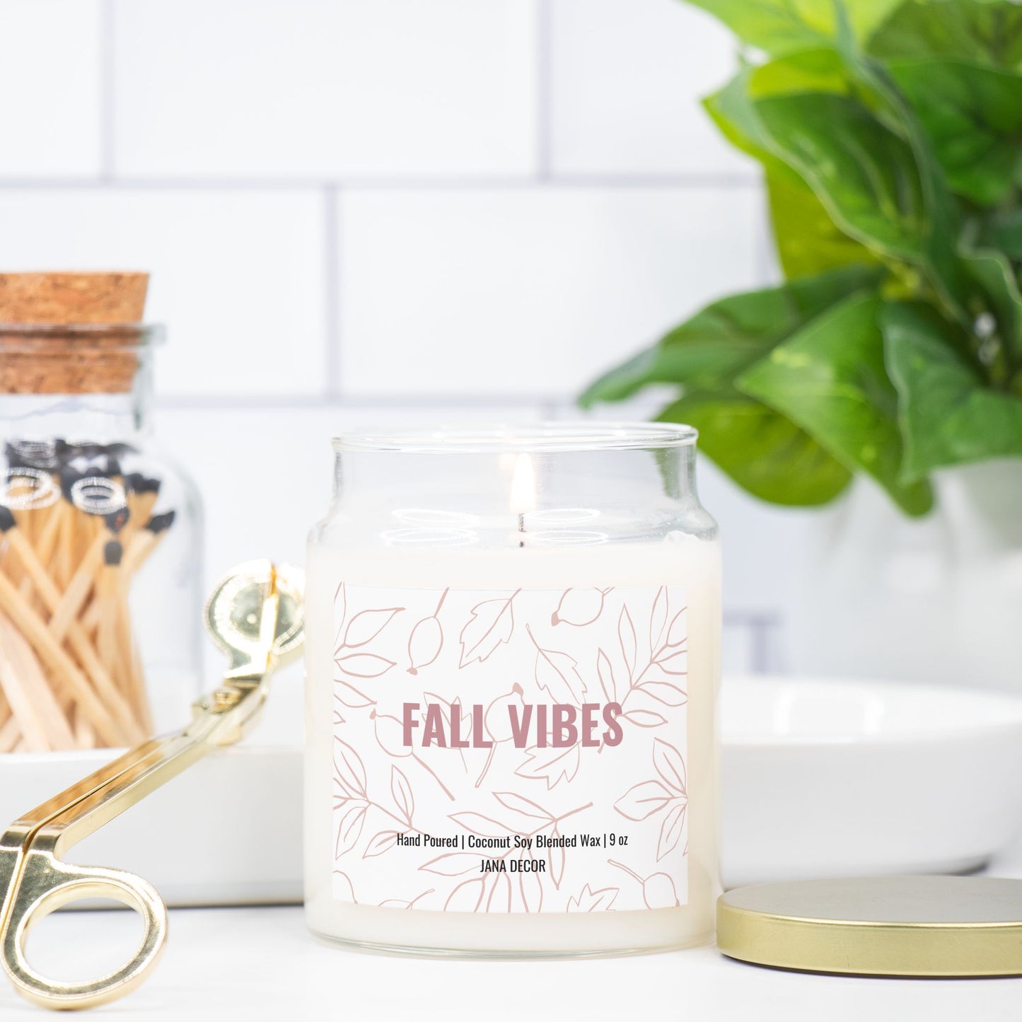 Fall Vibes - Apothecary Jar Candle 9oz