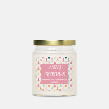 Merry Christmas Candle - Apothecary Jar 9oz