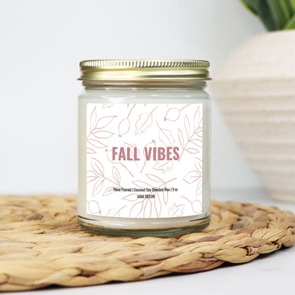 Fall Vibes - Clear Jar Candle 9oz