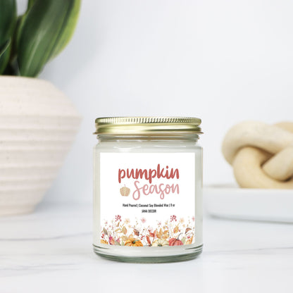 Pumpkin Season - Clear Jar Candle 9oz