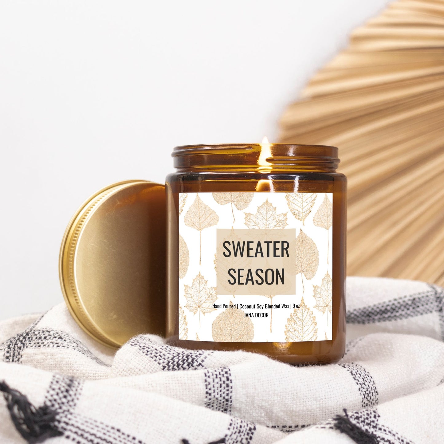 Sweater Season - Amber Jar Candle 9oz