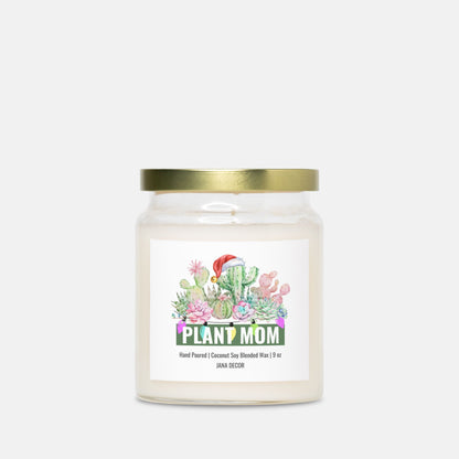 Plant Mom Christmas Candle - Apothecary Jar 9oz