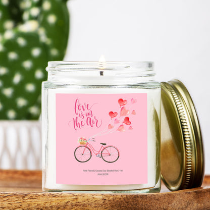 Love is in the Air Clear Jar 4oz Candle