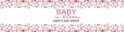 Personalized Magnolia Baby Shower Candle Favors - Tin 4oz
