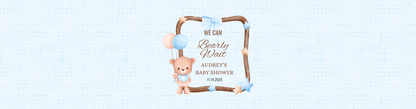 Personalized We Can Bearly Wait Baby Shower Candle Favors - Tin 4oz