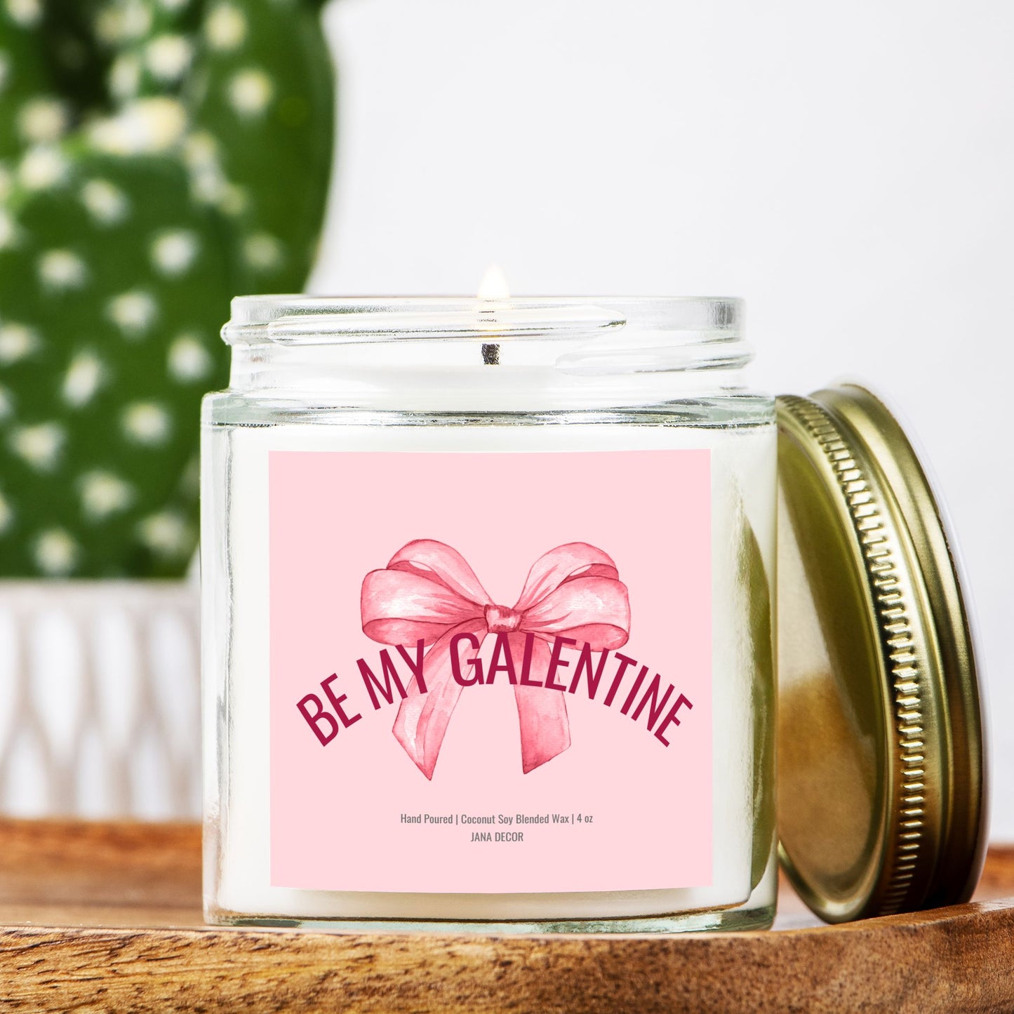 Be My Galentine Clear Jar 4oz Candle