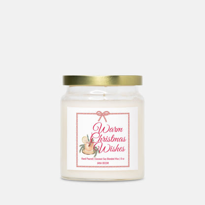 Warm Christmas Wishes Candle - Apothecary Jar 9oz