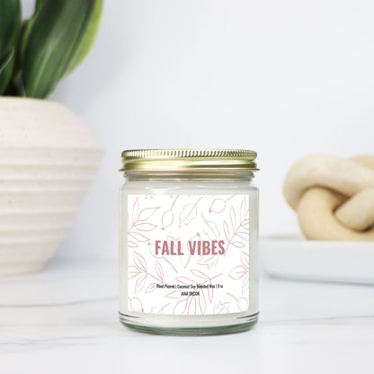 Fall Vibes - Clear Jar Candle 9oz