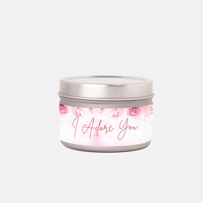 I Adore You Tin 4oz Candle