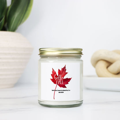 Hello Fall - Clear Jar Candle 9oz