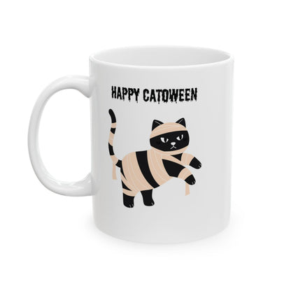 Happy Catoween Halloween Ceramic Mug (11oz, 15oz)