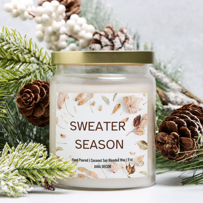 Sweater Season - Apothecary Jar Candle 9oz