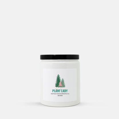 Plant Lady - White Ceramic Jar Christmas Candle 8oz