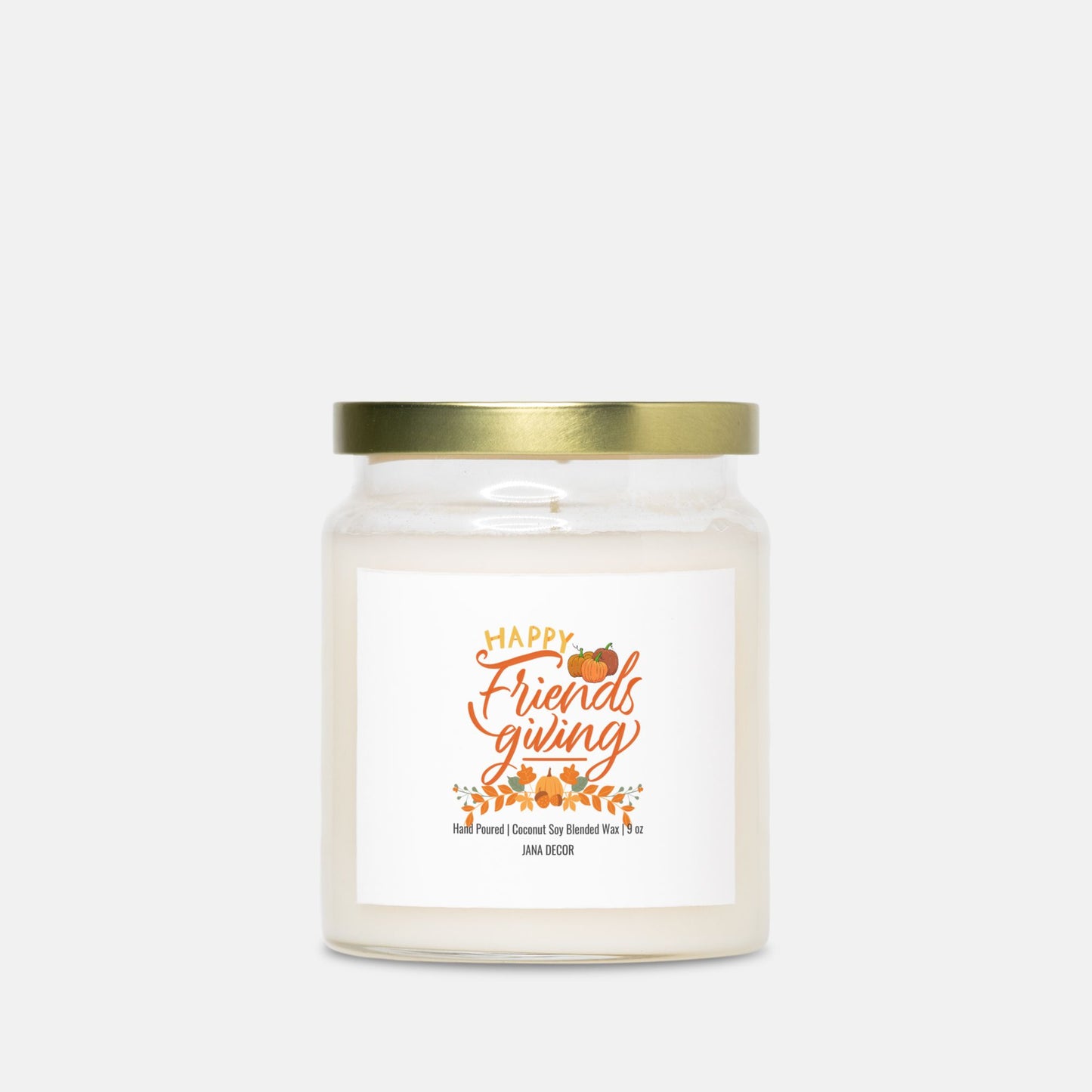 Happy Friendsgiving Candle - Apothecary Jar 9oz