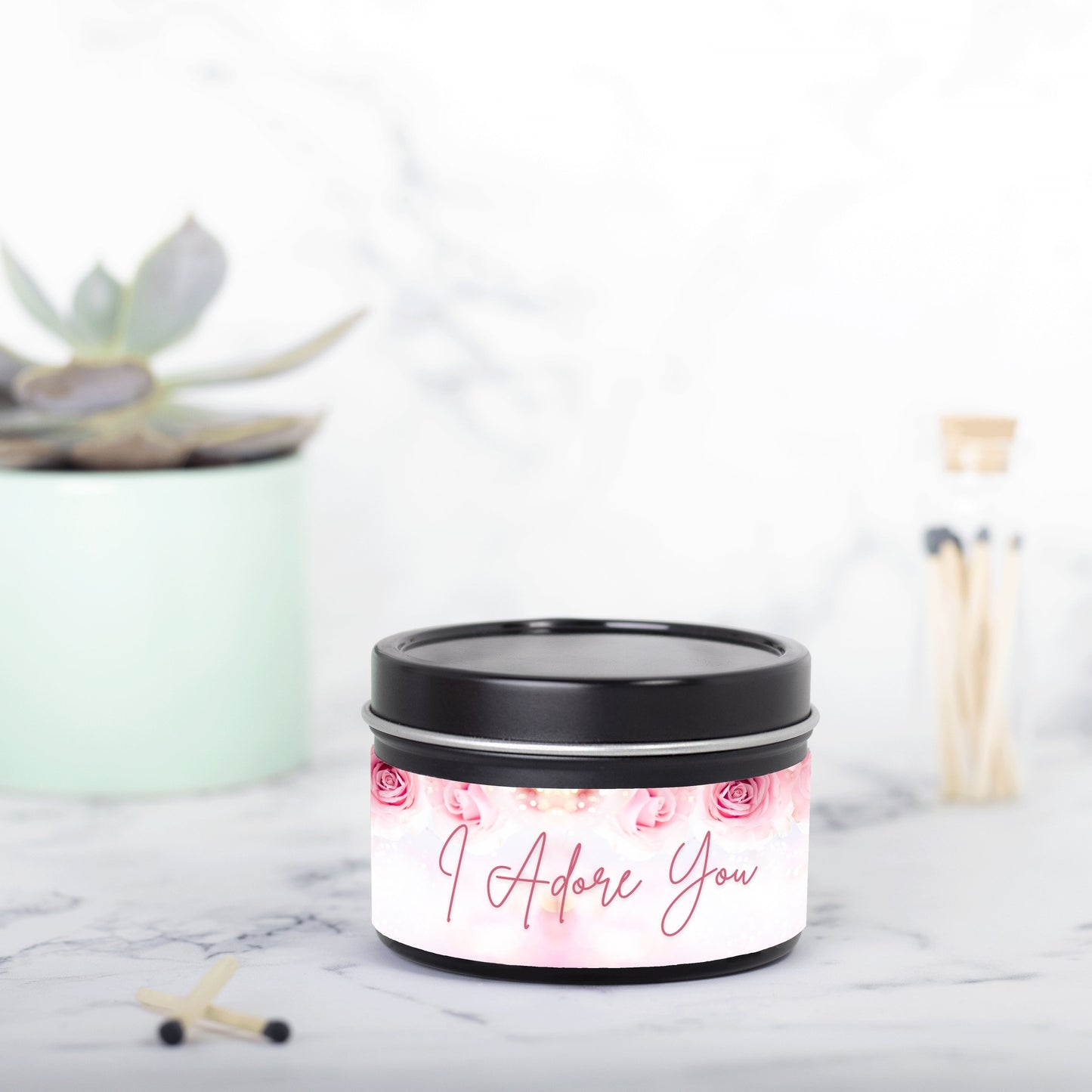 I Adore You Tin 4oz Candle