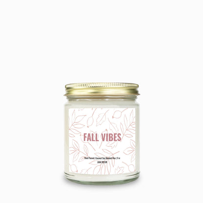 Fall Vibes - Clear Jar Candle 9oz