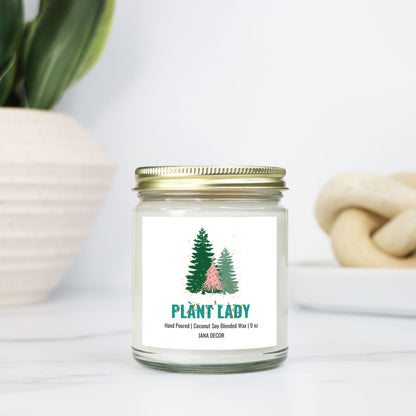 Plant Lady Christmas Candle - Clear Jar 9oz