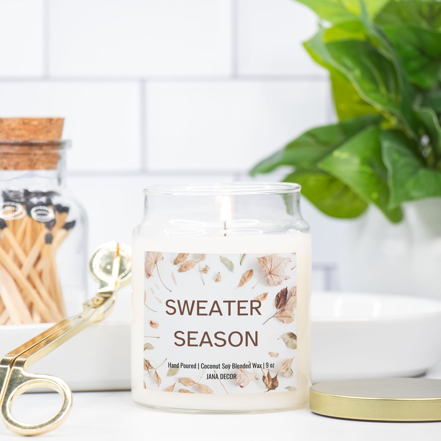 Sweater Season - Apothecary Jar Candle 9oz