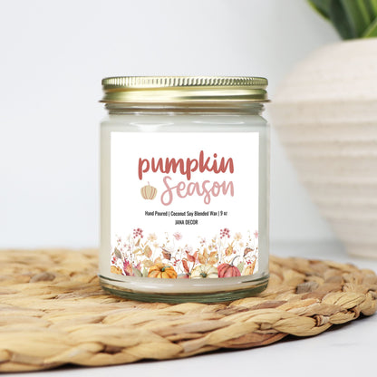 Pumpkin Season - Clear Jar Candle 9oz