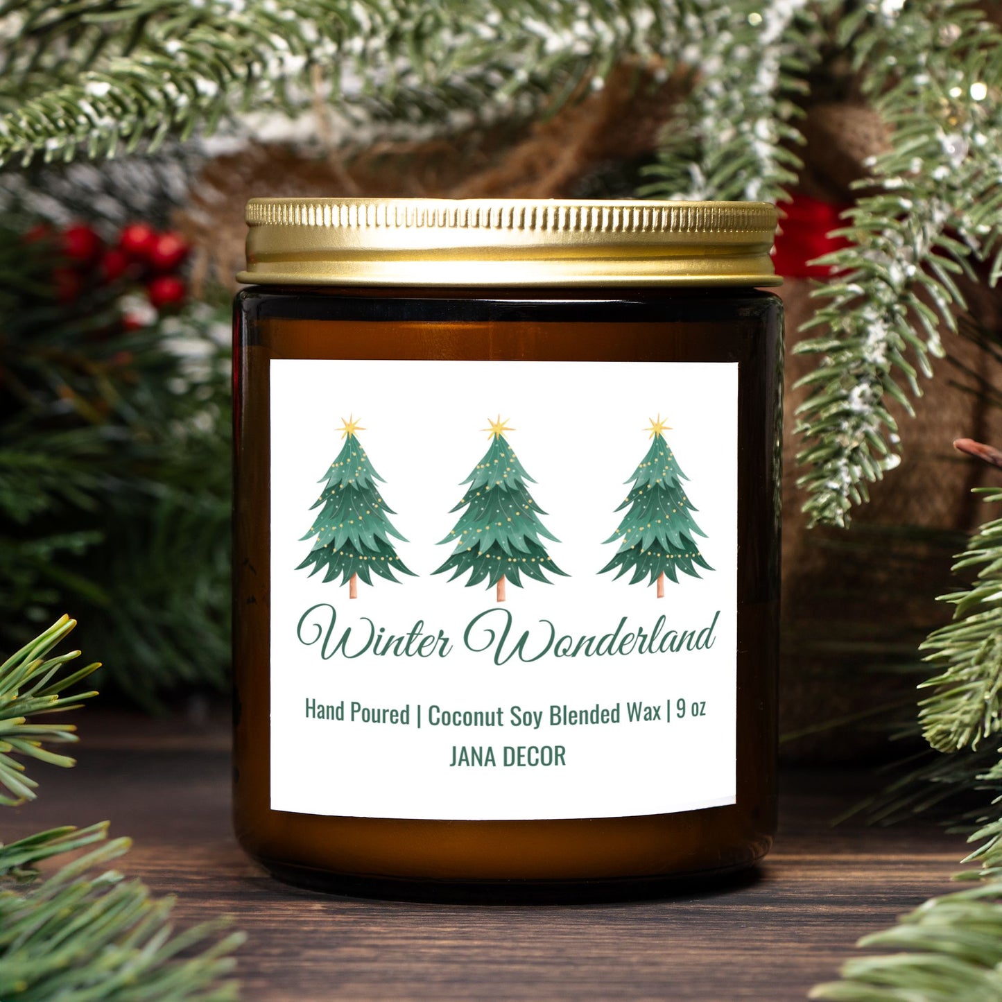 Winter Wonderland Candle - Amber Jar 9oz