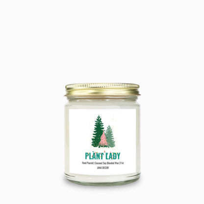 Plant Lady Christmas Candle - Clear Jar 9oz