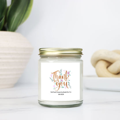 Thank you Candle - Clear Jar 9oz