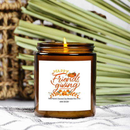 Happy Friendsgiving - Candle Amber Jar 9oz