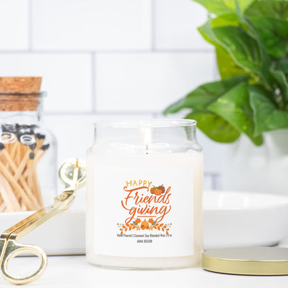 Happy Friendsgiving Candle - Apothecary Jar 9oz