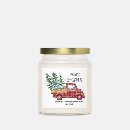 Merry Christmas Candle - Apothecary Jar 9oz