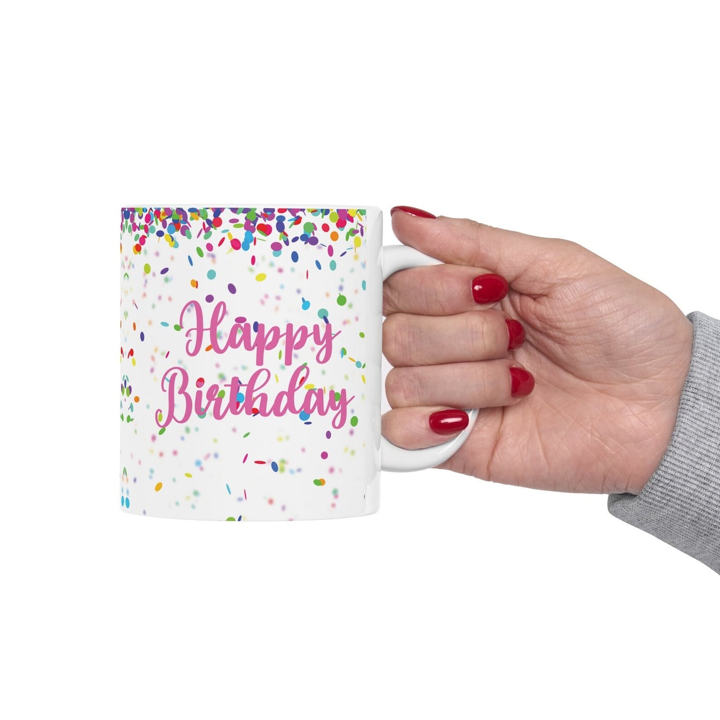 Happy Birthday Confetti Coffee Mug