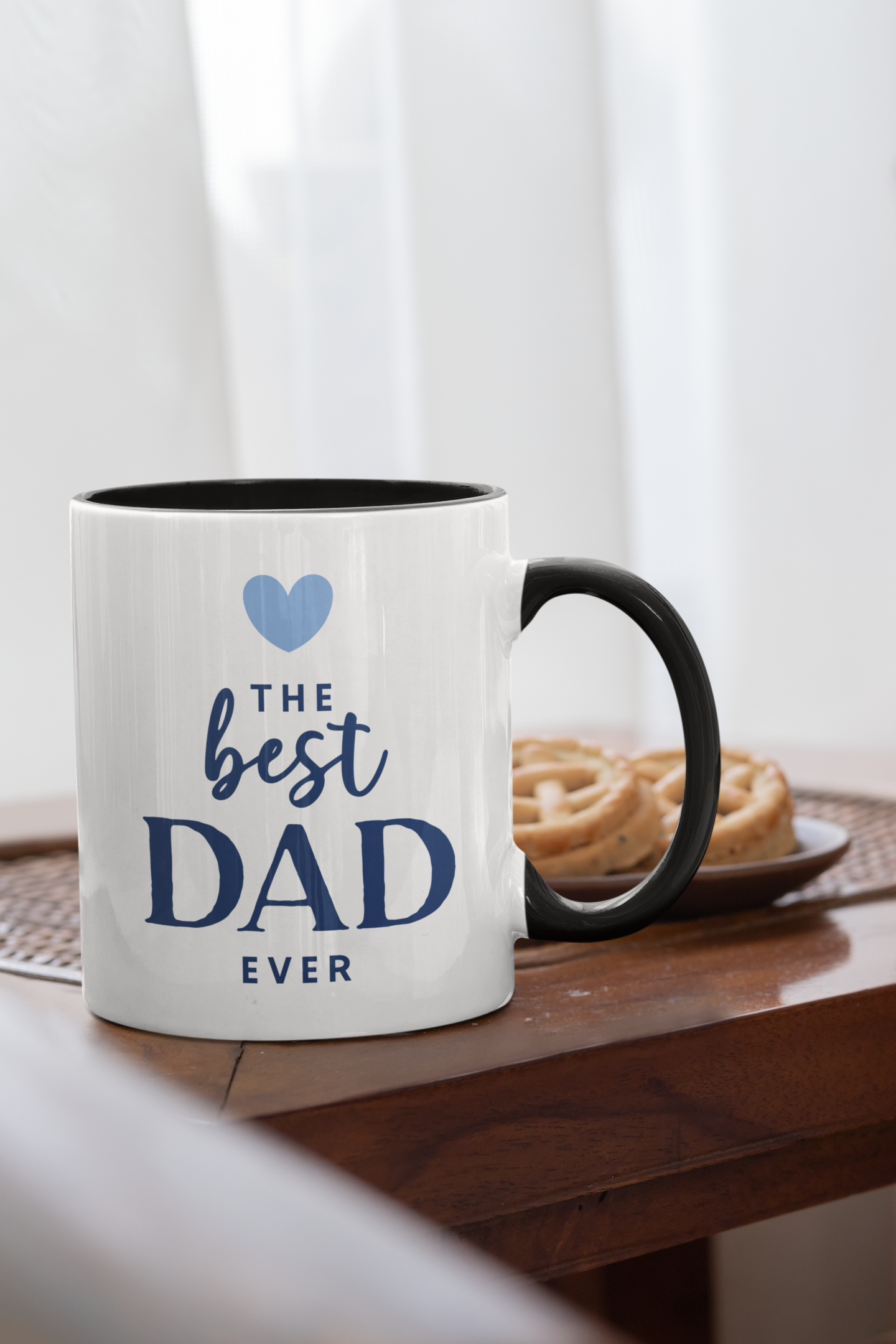 The Best Dad Ever - Accent Ceramic Coffee Mug