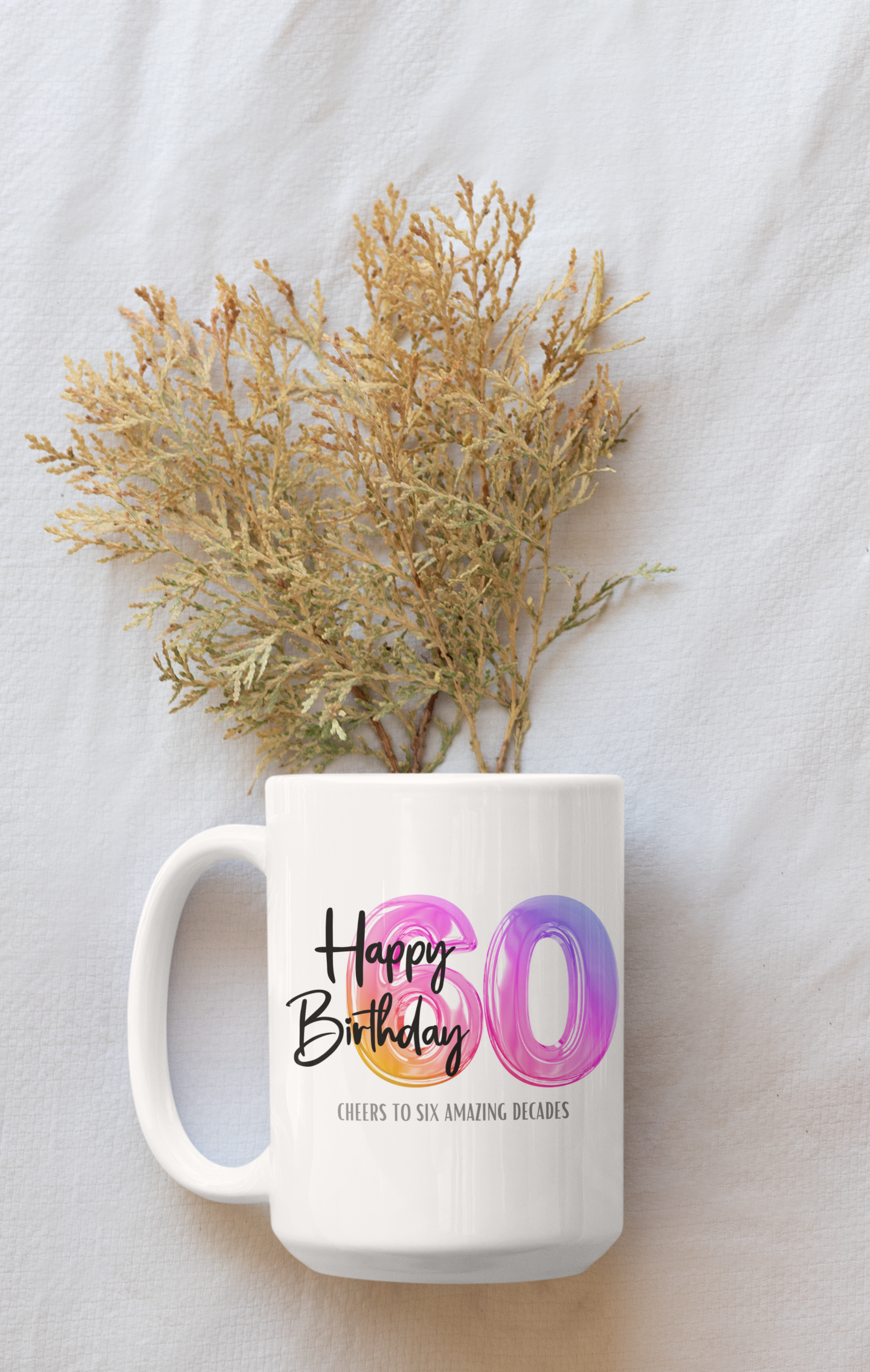 Happy 60th Birthday - Ceramic Coffee Mug