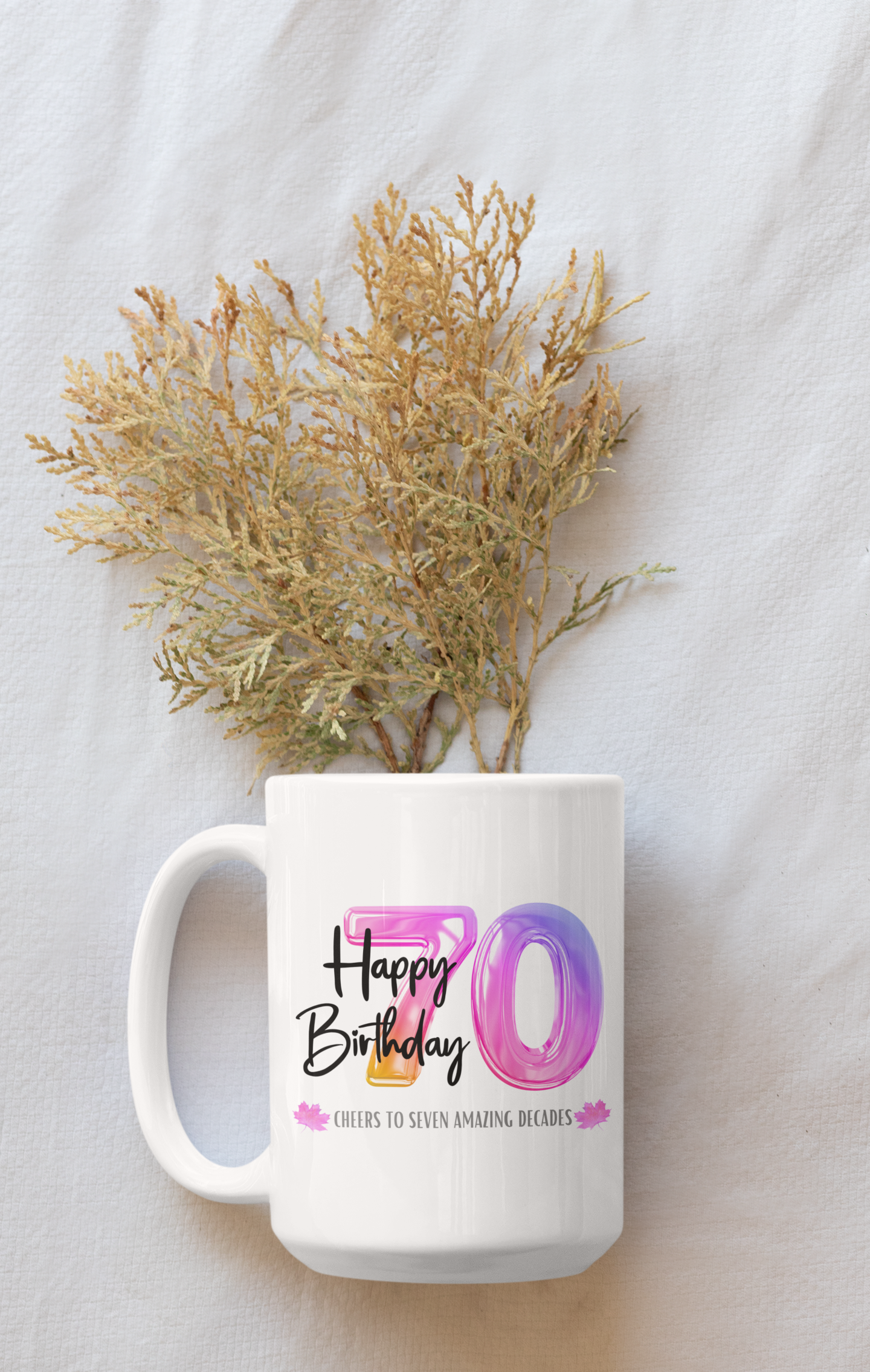 Happy 70th Birthday - Ceramic Coffee Mug