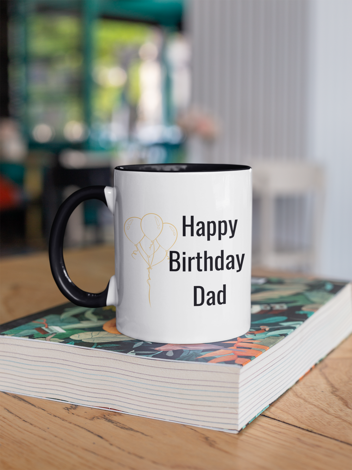 Happy Birthday Dad - Accent Ceramic Coffee Mug, 11oz