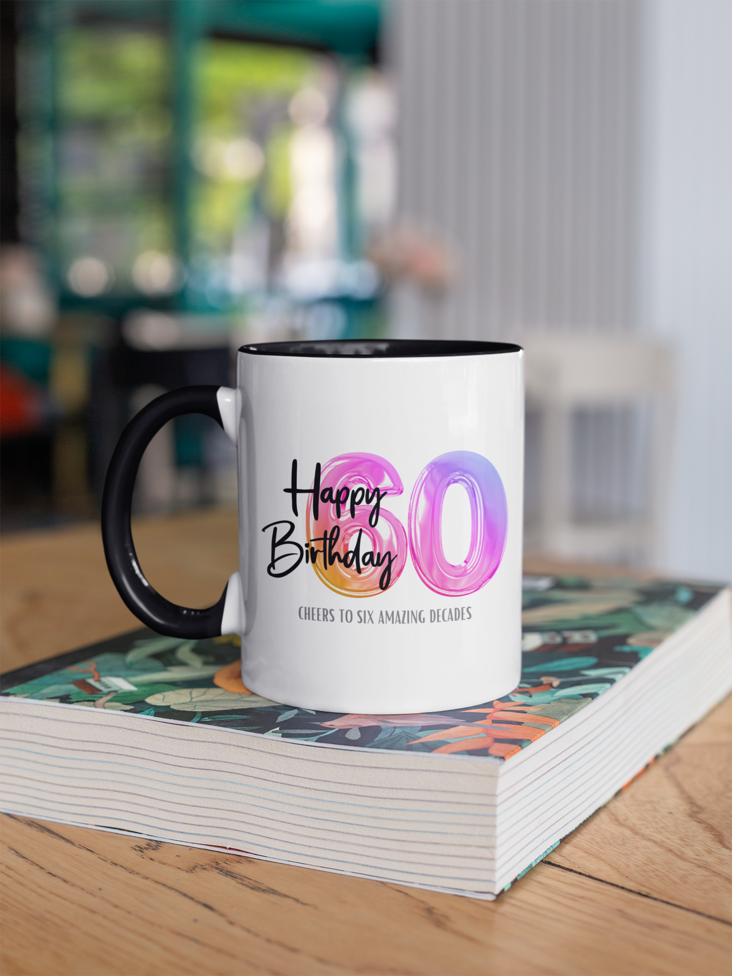 Happy 60th Birthday - Accent Ceramic Coffee Mug