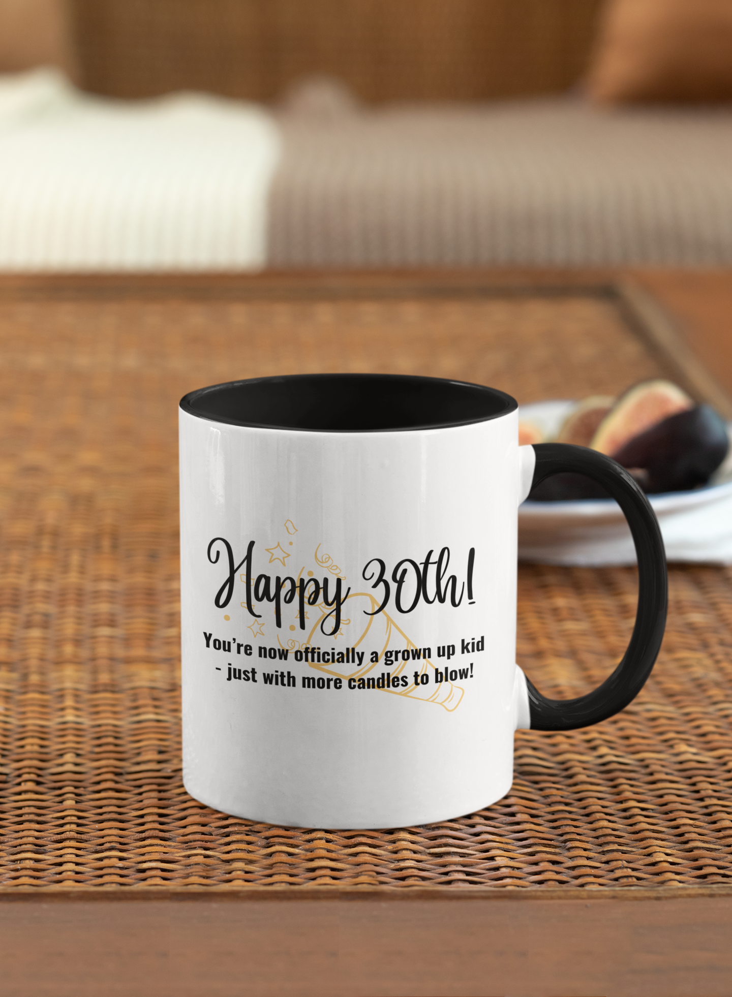 Happy 30th Birthday - Accent Ceramic Coffee Mug