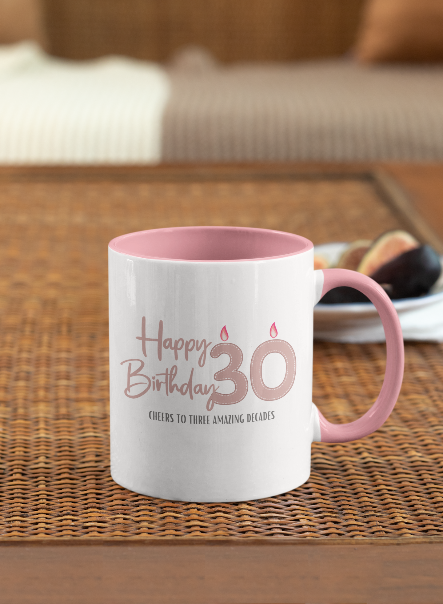 Happy 30th Birthday - Accent Ceramic Coffee Mug