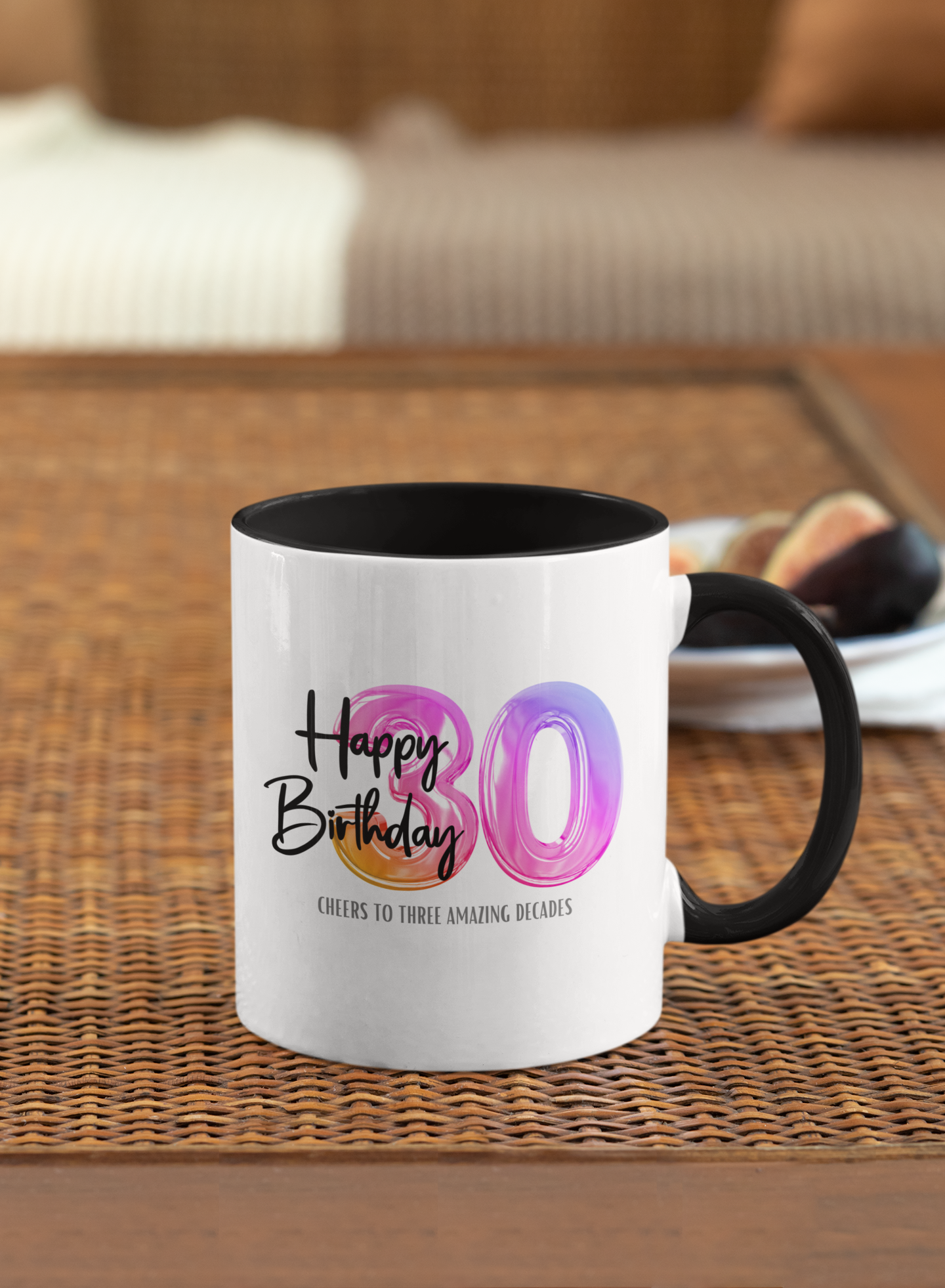 Happy 30th Birthday - Accent Ceramic Coffee Mug