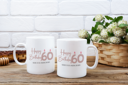 Happy 60th Birthday - Ceramic Coffee Mug