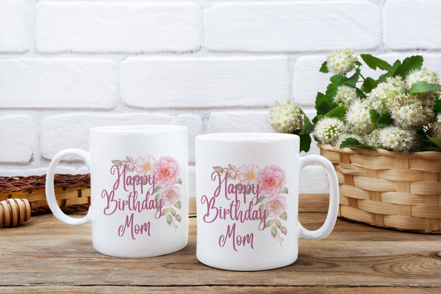 Happy Birthday Mom - Ceramic Coffee Mug