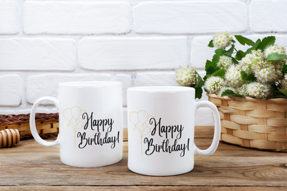 Happy Birthday - Ceramic Coffee Mug