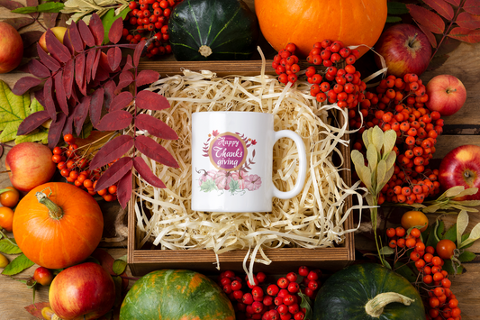 Happy Thanksgiving - Ceramic Mug (11oz, 15oz)